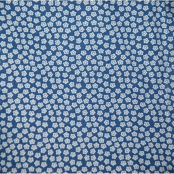 Egara Blue Micro Floral Men's Shirt Size L Non Iron Contrast Cuffs Button Up - Picture 4 of 9